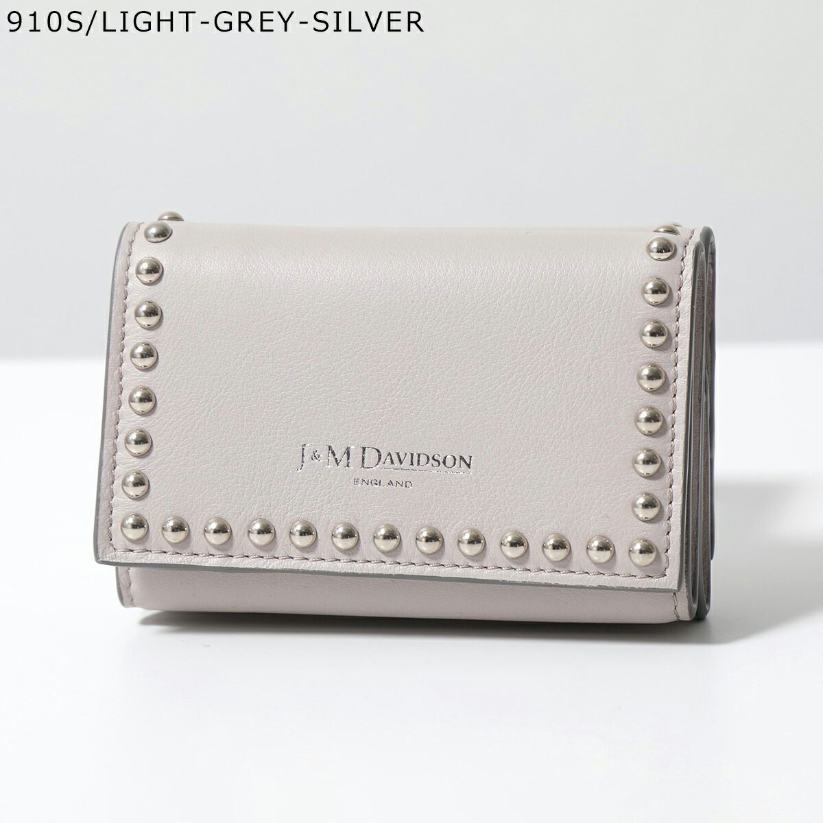J&M DAVIDSON 三つ折り財布 FOLD WALLET WITH STUDS SFLW-1XX SFLW-1BC SCXX MCXX レディース レザー スタッズ ミニ財布 豆財布 カラー14 J&M DAVIDSON 三つ折り財布 FOLD WALLET WITH STUDS SFLW-1XX SFLW-1BC SCXX MCXX レディース レザー スタッズ ミニ財布 豆財布 カラー14
