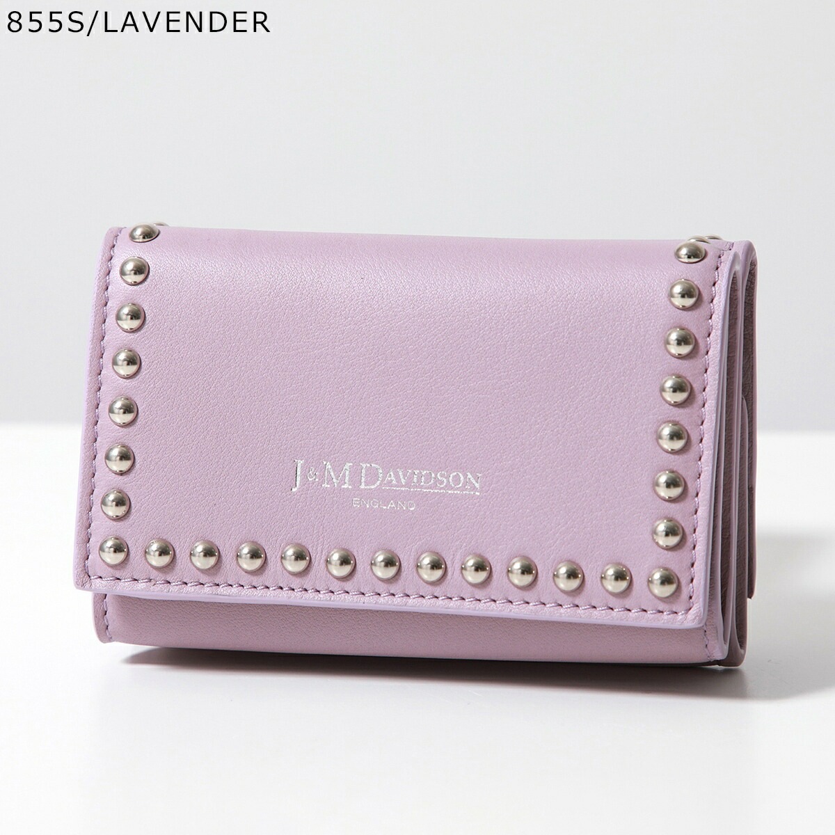 J&M DAVIDSON 三つ折り財布 FOLD WALLET WITH STUDS SFLW-1XX SFLW-1BC SCXX MCXX レディース レザー スタッズ ミニ財布 豆財布 カラー14 J&M DAVIDSON 三つ折り財布 FOLD WALLET WITH STUDS SFLW-1XX SFLW-1BC SCXX MCXX レディース レザー スタッズ ミニ財布 豆財布 カラー14