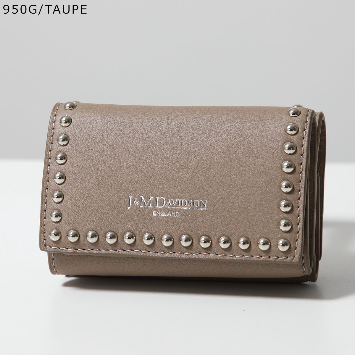 J&M DAVIDSON 三つ折り財布 FOLD WALLET WITH STUDS SFLW-1XX SFLW-1BC SCXX MCXX レディース レザー スタッズ ミニ財布 豆財布 カラー14 J&M DAVIDSON 三つ折り財布 FOLD WALLET WITH STUDS SFLW-1XX SFLW-1BC SCXX MCXX レディース レザー スタッズ ミニ財布 豆財布 カラー14