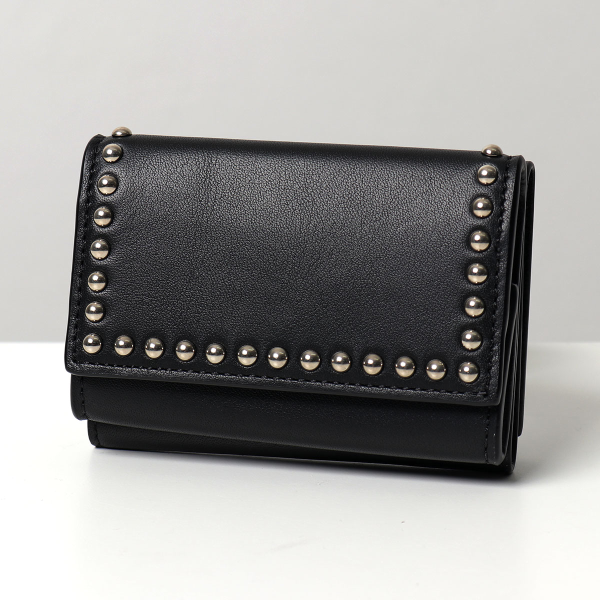 J&M DAVIDSON 三つ折り財布 FOLD WALLET WITH STUDS SFLW-1XX SFLW-1BC SCXX MCXX レディース レザー スタッズ ミニ財布 豆財布 カラー14 J&M DAVIDSON 三つ折り財布 FOLD WALLET WITH STUDS SFLW-1XX SFLW-1BC SCXX MCXX レディース レザー スタッズ ミニ財布 豆財布 カラー14