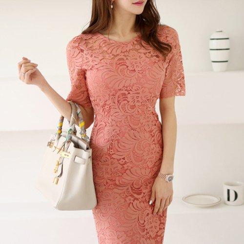 キャバドレス ナイトドレス ミディアムドレス ワンピース 半袖 スリット パール 総レース レディース グラシア キャバドレス ナイトドレス ミディアムドレス ワンピース 半袖 スリット パール 総レース レディース グラシア