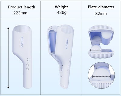 Qoo10] VODANA コンパクト ウェーブ アイロン (32m : 美容・健康家電