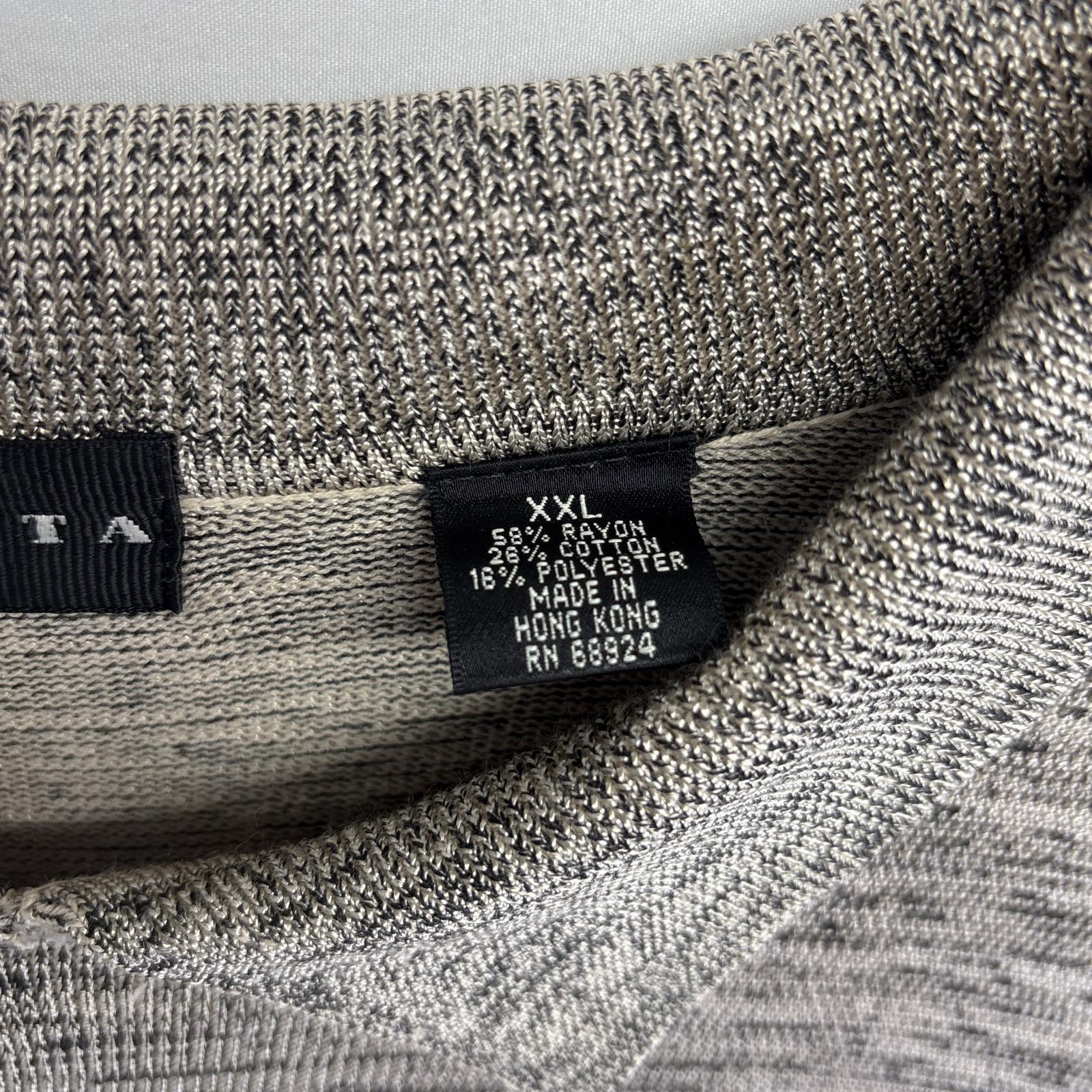 古着 長袖 ポロシャツ ニットポロシャツ 大きいサイズ ボタン グレー系 メンズ 古着 長袖 ポロシャツ ニットポロシャツ 大きいサイズ ボタン グレー系 メンズ