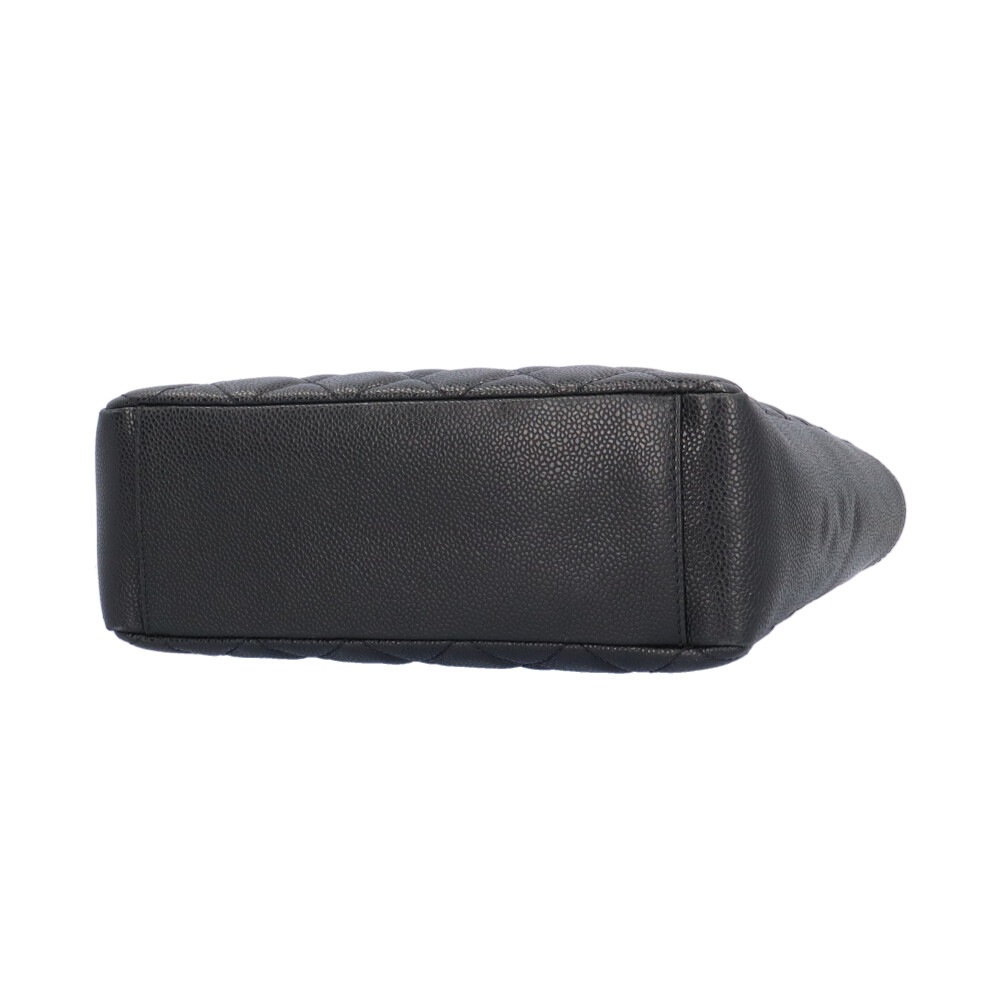 シャネル PSTトート ココマーク マトラッセ トートバッグ キャビアスキン ブラック CHANEL 中古 美品 シャネル PSTトート ココマーク マトラッセ トートバッグ キャビアスキン ブラック CHANEL 中古 美品