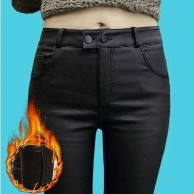 高級な質感レザースパンツレディースロングパンツレギンスフェイクレザーレザー革パンストレッチボトムスハイウエストスキニー秋冬