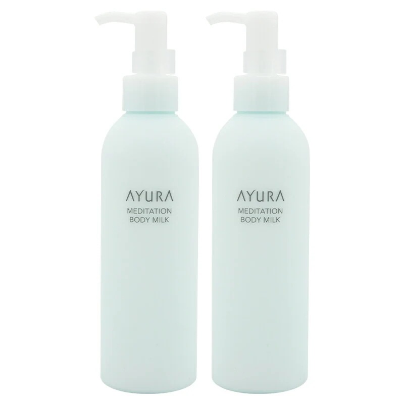 [2個セット]メディテーションボディミルク 200mL ボディ用乳液 無着色 アルコール・鉱物油・防腐剤無添加[ギフトラッピング対応]