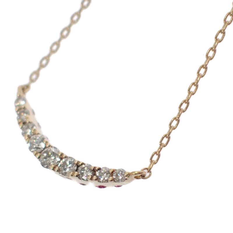 【Ponte Vecchio】ネックレス リバーシブル K18イエローゴールド ダイヤモンド ピンクサファイア 【Ponte Vecchio】ネックレス リバーシブル K18イエローゴールド ダイヤモンド ピンクサファイア