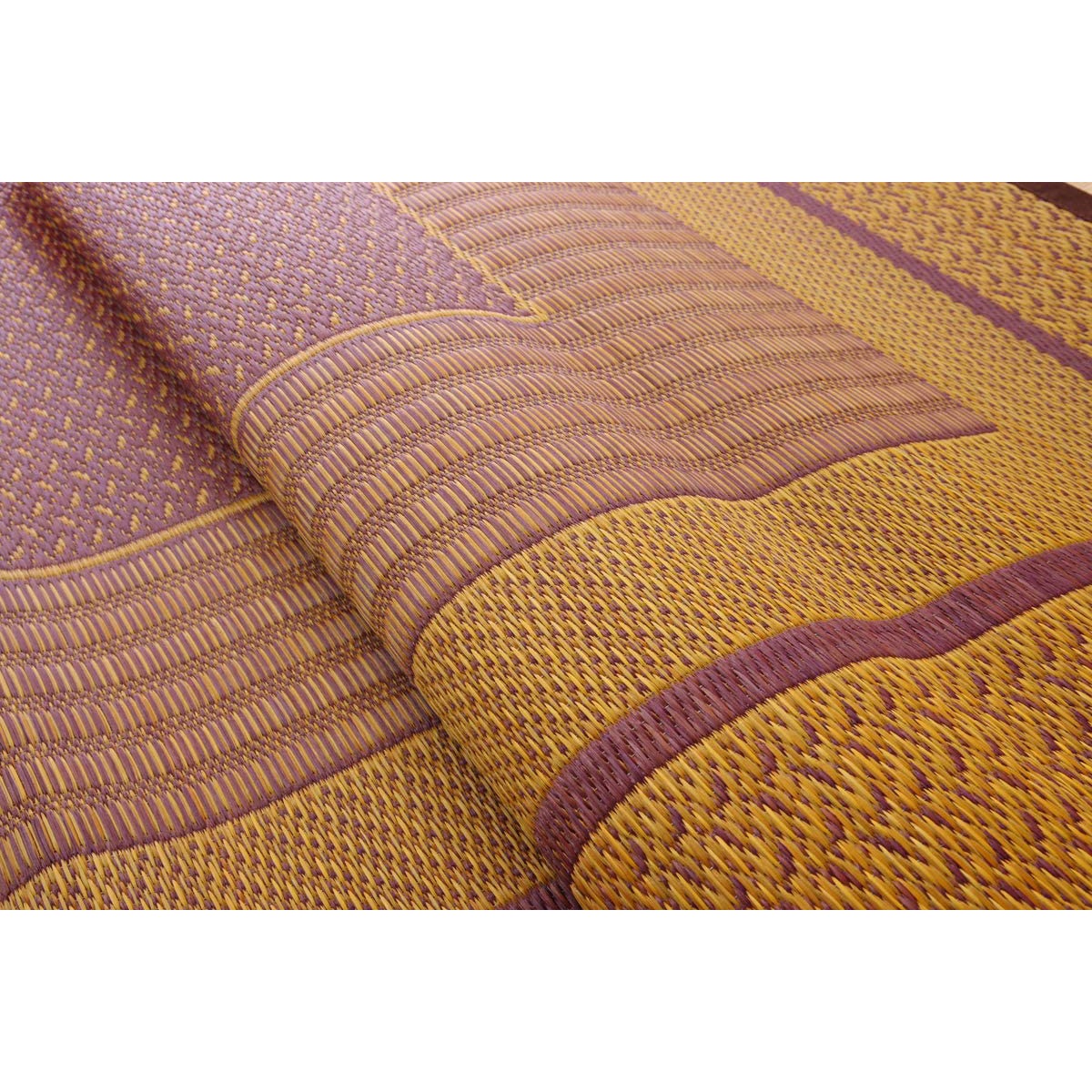 【I】【代引不可】い草 花ござ DXランクス 総色 花莚 ワイン 江戸間6畳(約261×352cm) 裏貼り加工 日本製 畳 カバー センターラグ い草【北海道・沖縄・離 【I】【代引不可】い草 花ござ DXランクス 総色 花莚 ワイン 江戸間6畳(約261×352cm) 裏貼り加工 日本製 畳 カバー センターラグ い草【北海道・沖縄・離