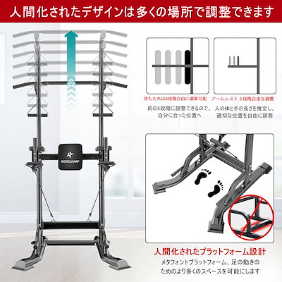 【新品未開封】GOGOJUMP ぶら下がり健康器 懸垂マシン シーリングマウント Qoo10] GOGOJUMP ぶら下がり健康器 懸垂マシン 耐荷重18 : スポーツ