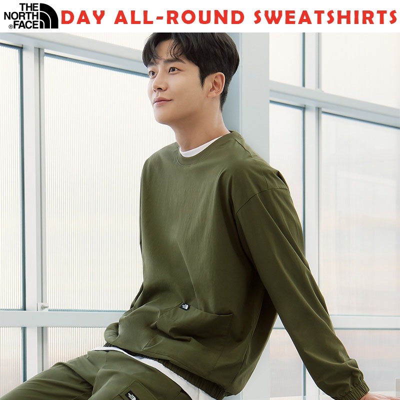 韓国正規品保証 関税負担なし NM5MN15A DAY ALL-ROUND SWEATSHIRTSデイリー 基本 着装 男子 女子 人気 韓国 ファッション 男女共用 アウトドア
