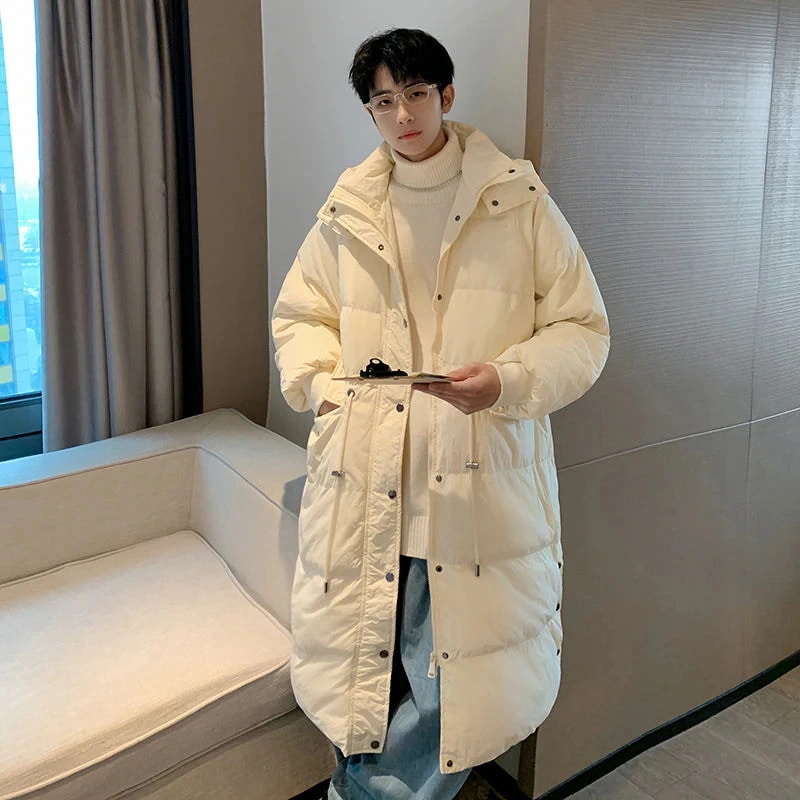 2025INS大人気 新作 アメリカ カジュアル 冬 新しい フード付き ダウンコート メンズ 厚手 ファッション 中綿ジャケット