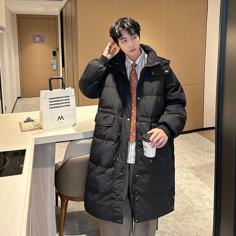 2025INS大人気 新作 アメリカ カジュアル 冬 新しい フード付き ダウンコート メンズ 厚手 ファッション 中綿ジャケット