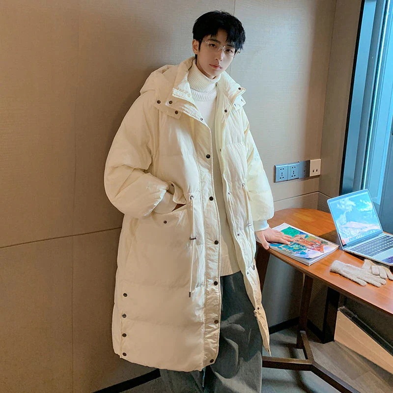 2025INS大人気 新作 アメリカ カジュアル 冬 新しい フード付き ダウンコート メンズ 厚手 ファッション 中綿ジャケット