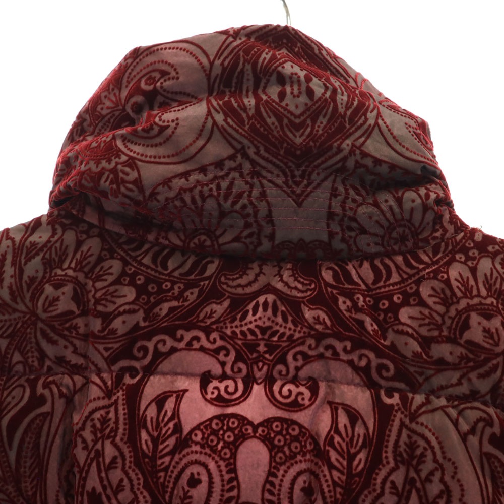 ペイズリー柄 ジャケット 36 ボルドー 2WAY 中綿ベスト レディース ペイズリー柄 ジャケット 36 ボルドー 2WAY 中綿ベスト レディース