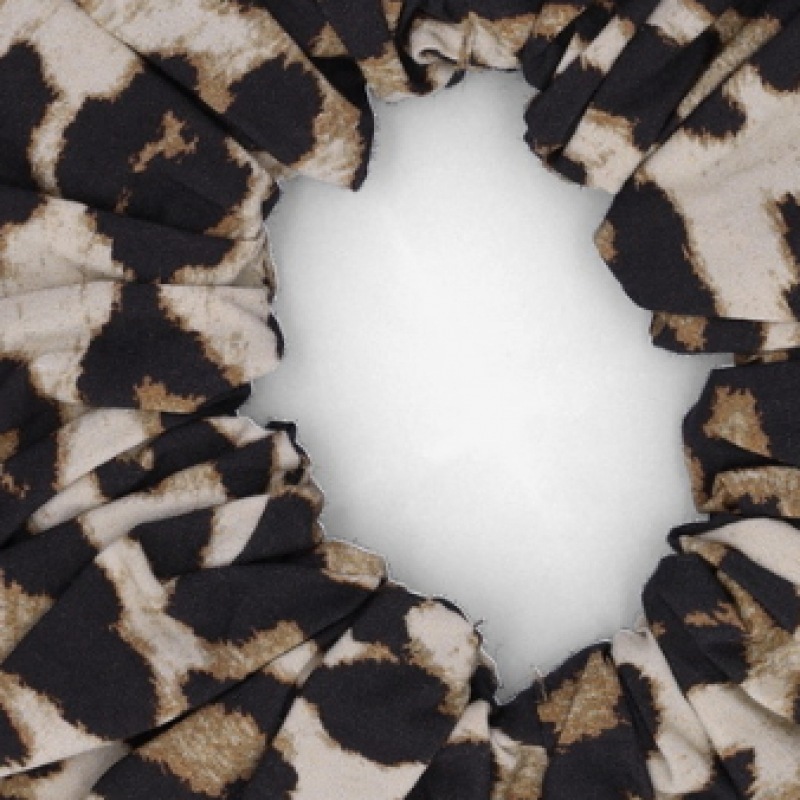 ギャニープリントコットンスクランチ-レオパード/A5993943 ギャニープリントコットンスクランチ-レオパード/A5993943