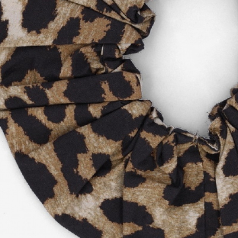 ギャニープリントコットンスクランチ-レオパード/A5993943 ギャニープリントコットンスクランチ-レオパード/A5993943