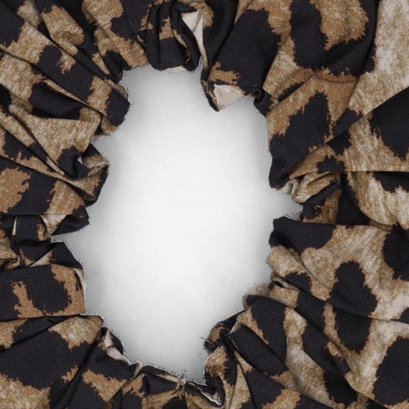 ギャニープリントコットンスクランチ-レオパード/A5993943 ギャニープリントコットンスクランチ-レオパード/A5993943