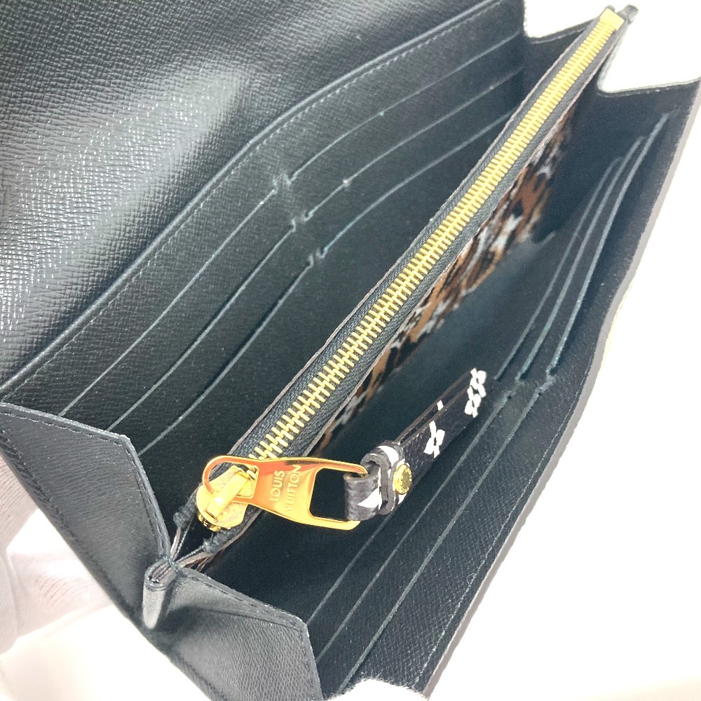 長財布 M67875 ポルトフォイユ サラ モノグラムジャングル 2つ折り モノグラムキャンバス ブラック