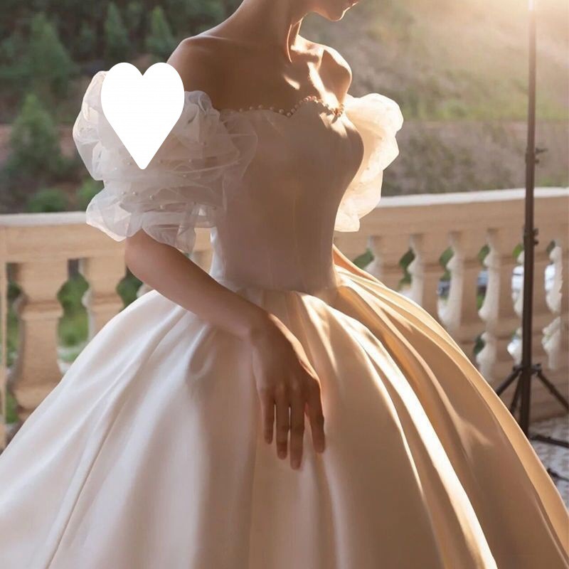 大人気です！】ウェディングドレス ウエディングドレス 袖付き 白