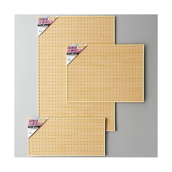 光 パンチングボード フレーム付（約450x600mm） 木目 PGBD406-3 1セット（5枚）