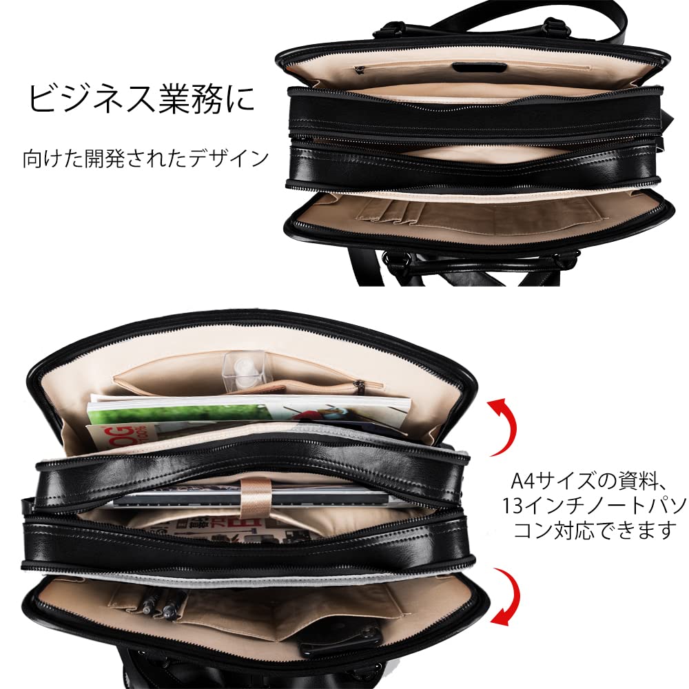 [krison] バッグ メンズ 牛革 斜めがけバッグ 通勤 斜めがけ 大容量 ショルダーバッグ ビジネスバッグ メンズ おしゃれ