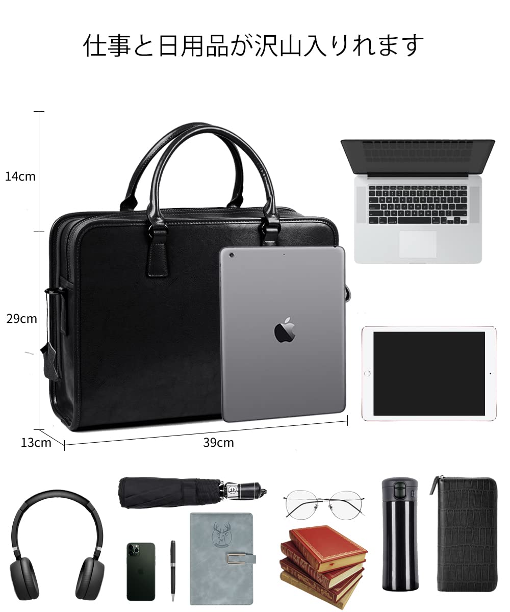 [krison] バッグ メンズ 牛革 斜めがけバッグ 通勤 斜めがけ 大容量 ショルダーバッグ ビジネスバッグ メンズ おしゃれ