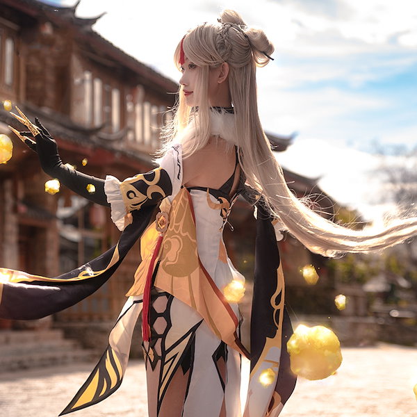 Qoo10] 原神 凝光 コスプレ 衣装 ギョウコウ