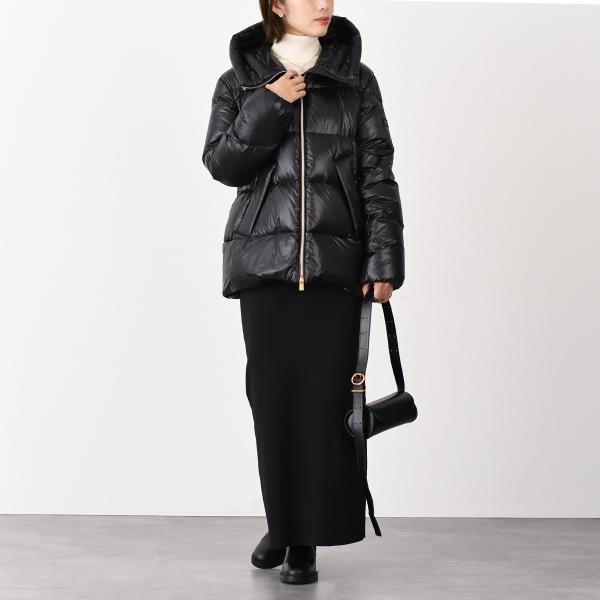 アウター ダウン LARALI ダウンジャケット LTLA24A4236 D レディース BLACK ブラック Aライン 秋冬 防寒 おすすめ