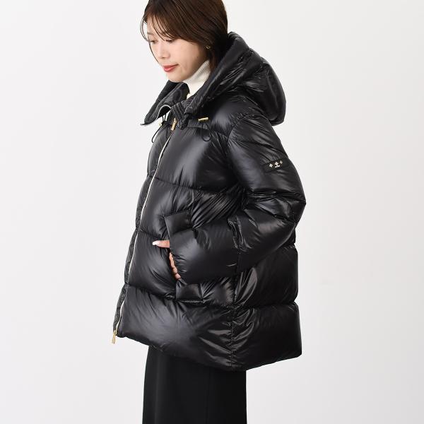 アウター ダウン LARALI ダウンジャケット LTLA24A4236 D レディース BLACK ブラック Aライン 秋冬 防寒 おすすめ