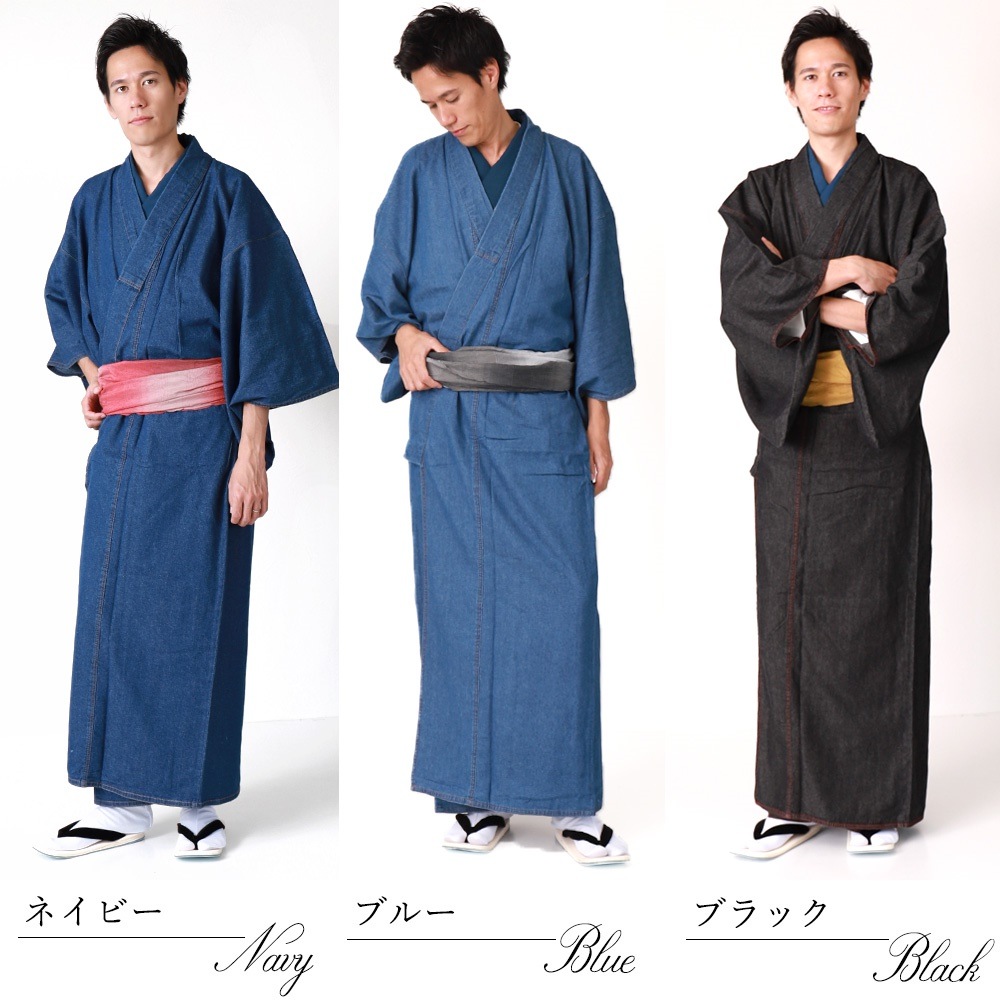 国内発送 デニム着物 メンズ 着物 単品 メンズデニム着物 デニム 男性用 M L LL 国内発送 デニム着物 メンズ 着物 単品 メンズデニム着物 デニム 男性用 M L LL