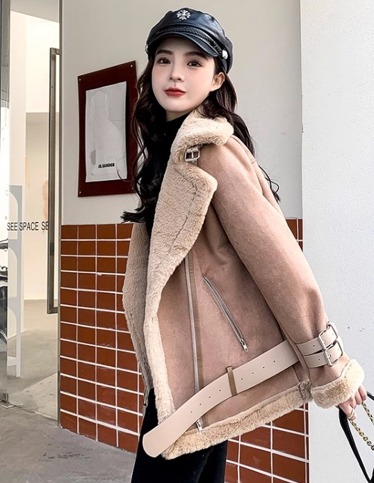 レディース ブルゾン アウター 上着 ムートンコート レザージャケット ストレート フェイクレザー フェイクファー 中厚手 厚手 裏起毛 異素材ミックス ベルト付き かわいい 大人可愛い きれいめ レディース ブルゾン アウター 上着 ムートンコート レザージャケット ストレート フェイクレザー フェイクファー 中厚手 厚手 裏起毛 異素材ミックス ベルト付き かわいい 大人可愛い きれいめ