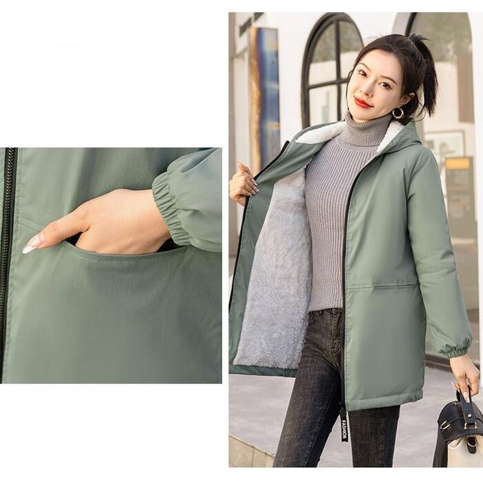 アウター コート ジャケット マウンテンパーカー ブルゾン パーカー フード レディース きれいめ カジュアル 長袖 大人 フェミニン スポーティー かっこいい おしゃれ シンプル グリーン 緑 ベー