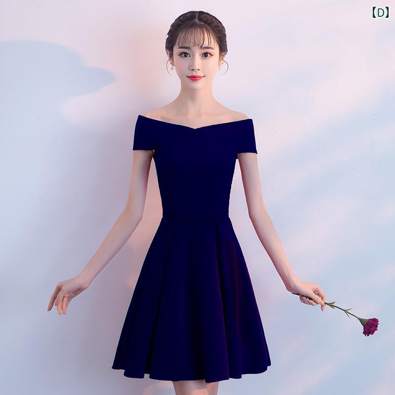 ドレス　パーティー　レディース 通常 時に 着用 できる ワンショルダー ドレス フェアリーの スカート パーティーの パーティー スリム スタイル