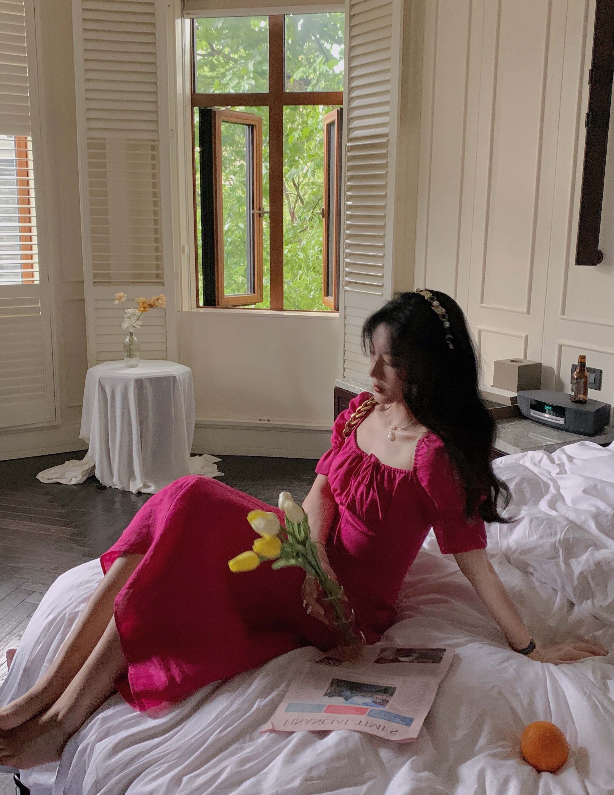 ワンピース レトロ クラシカル 膝下 ミモレ丈 袖あり 半袖 パフスリーブ スクエアネック 襟付き 細身 リボン ハイウエスト ピンク 大人可愛い きれいめ シンプル カジュアル 大人 お洒落 個性的 ワンピース レトロ クラシカル 膝下 ミモレ丈 袖あり 半袖 パフスリーブ スクエアネック 襟付き 細身 リボン ハイウエスト ピンク 大人可愛い きれいめ シンプル カジュアル 大人 お洒落 個性的