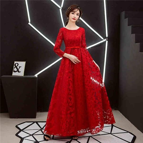 ロングドレス 演奏会 着痩せ パーティードレス レッド 袖あり レディース ロング丈 ドレス 結婚式 ワンピース フォーマル ドレス ロングドレス 演奏会 着痩せ パーティードレス レッド 袖あり レディース ロング丈 ドレス 結婚式 ワンピース フォーマル ドレス
