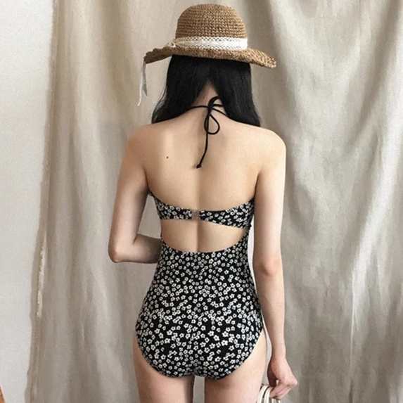 スイムウエア 水着 ワンピース水着 モノキニビキニ ホルダーネック お腹見せ 胸元 谷間 パッド付 バックシャン 可愛い かわいい 大人可愛い シンプル カジュアル大人 おしゃれ お洒落 大人女子 こ