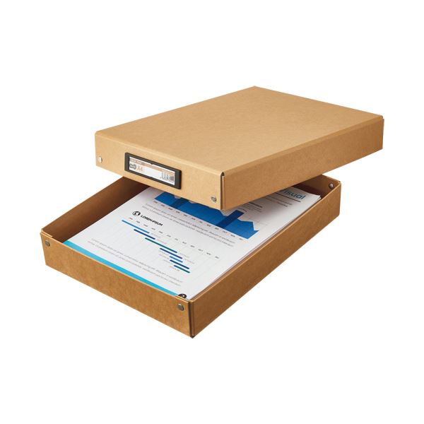 （まとめ）TANOSEE デスクトレー A4 クラフト 1個 [x5セット]