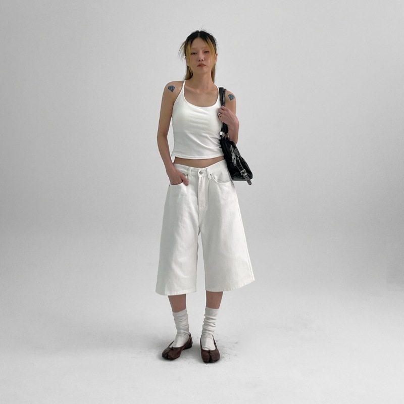 ブラックアップ コットン バミューダパンツ デルルフ