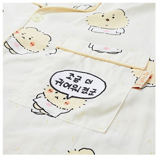 SPAO こわれたクマ パジャマ (IVORY) パジャマ アクセサリー 人気商品 限定版