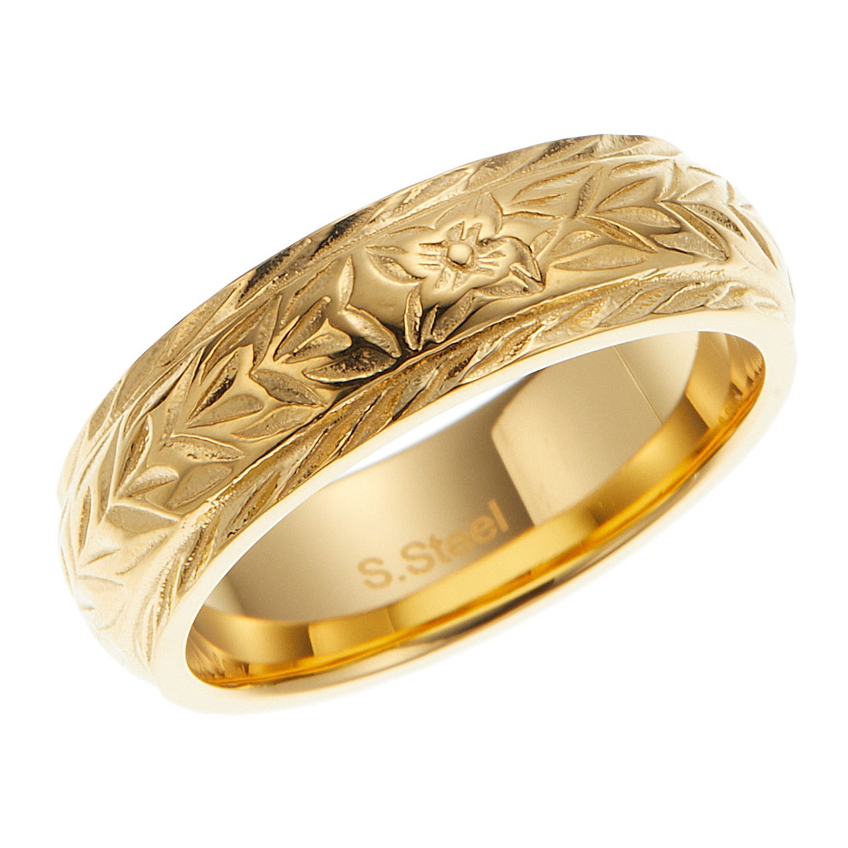 リング レディース メンズ サージカルステンレス316L製 ハワイアンジュエリー プルメリア マイレ リング レディース メンズ サージカルステンレス316L製 ハワイアンジュエリー プルメリア マイレ