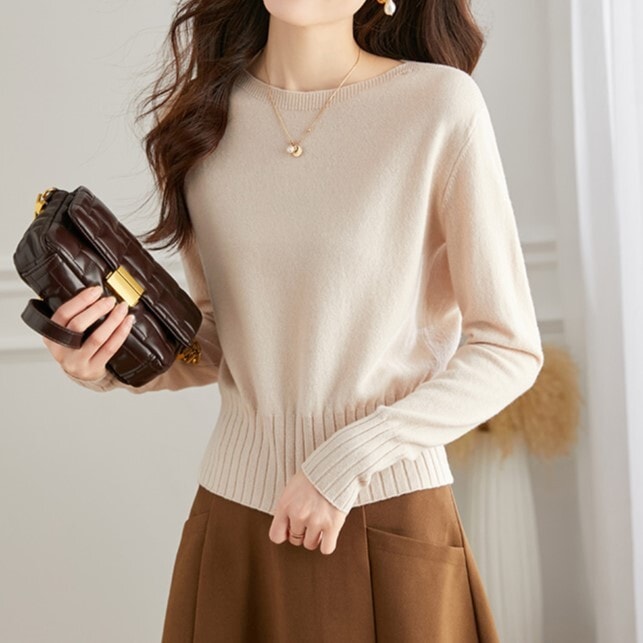 トップス ニットソー セーター 袖あり 長袖 ストレート Iライン かわいい 大人可愛い きれいめ シンプル 大人 上品 おしゃれ お洒落 大人可愛い 大人女子 ラブリー キュート ガーリー