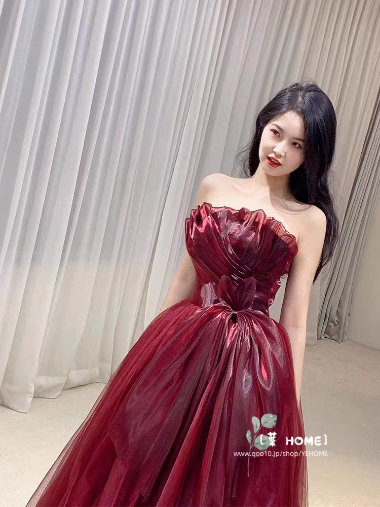 パーティードレス ウェディングドレス カラー 花嫁ロングドレス 結婚式 二次会 エレガント お呼ばれ 挙式 簡約 姫系発表会 コンサート パーティー 韓国ファッション