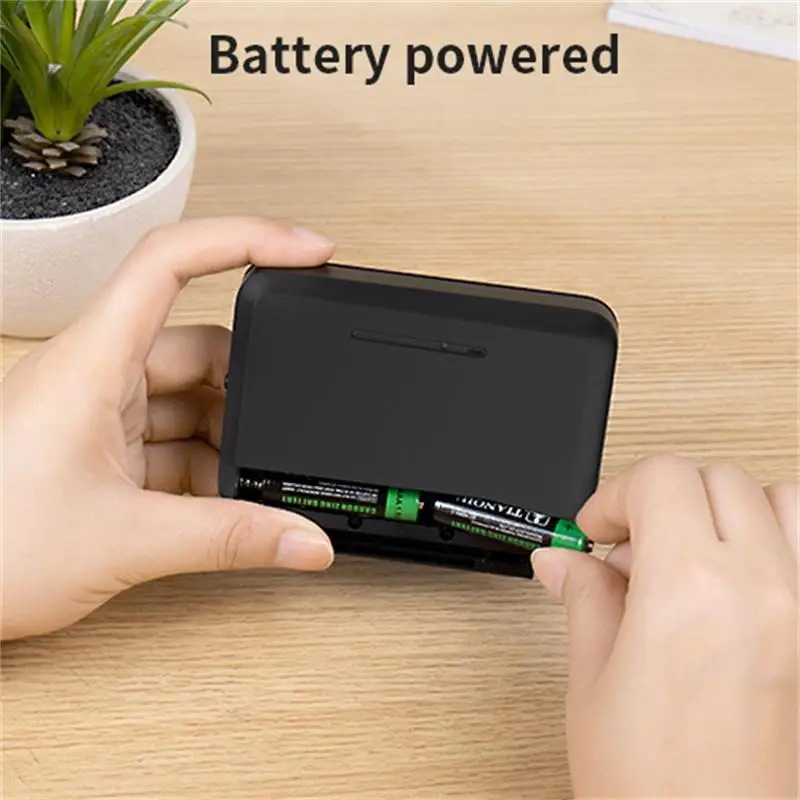 Nok鉛家庭用デジタル温度計時計折りたたみ式ミニトラベル時計カレンダー旅行アラーム付きポータブルデスクトップ時計