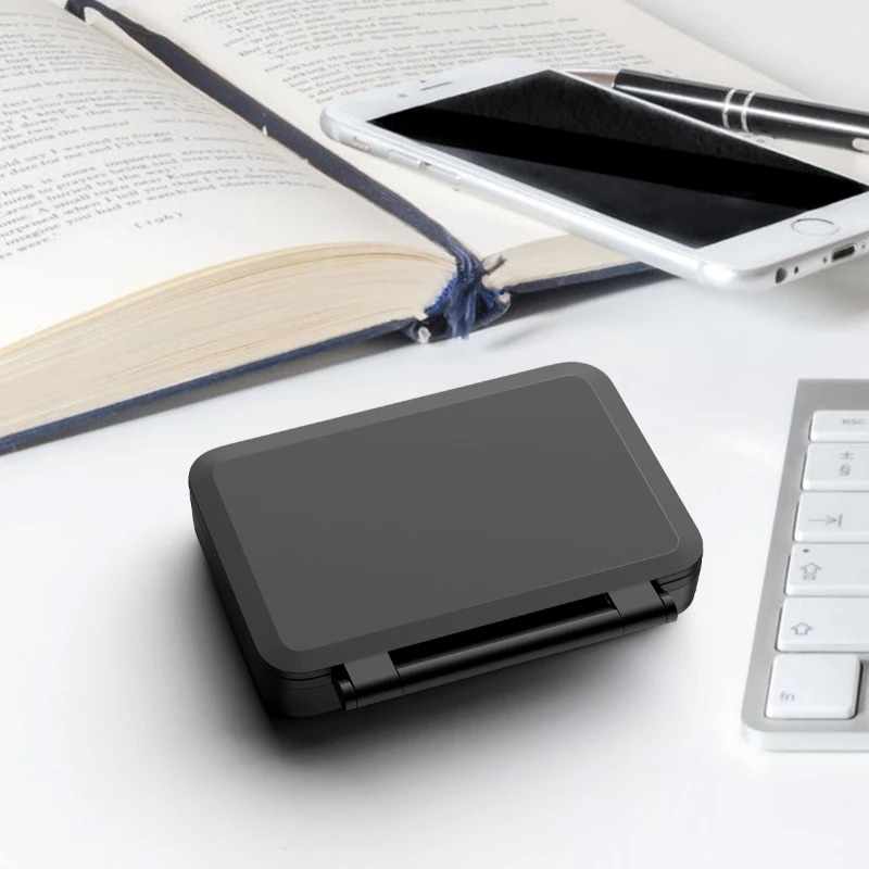 Nok鉛家庭用デジタル温度計時計折りたたみ式ミニトラベル時計カレンダー旅行アラーム付きポータブルデスクトップ時計