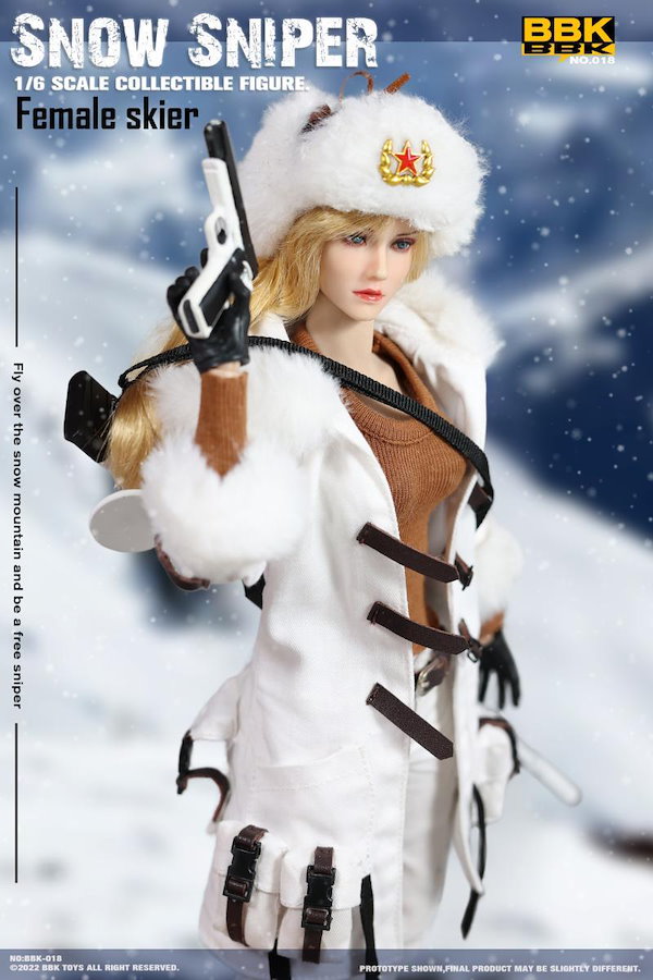 新品未開封BBK 1/6 女性 スノー スナイパー Female Skier Snow Sniper フィギュアBBK018