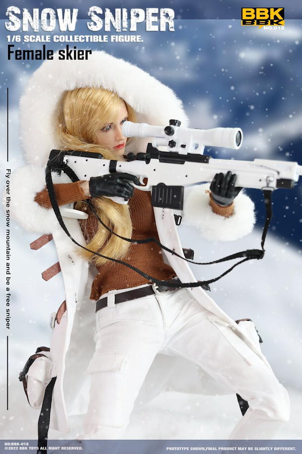 新品未開封BBK 1/6 女性 スノー スナイパー Female Skier Snow Sniper フィギュアBBK018