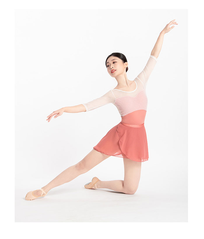 バレエ レオタード 大人 スカートなし 半袖 7分袖 シースルー チュールネット おしゃれ バレエ 大人のレオタード バレエ用品 レッスン着 ダンス 発表会 ジュニア 大人用 小花 レース チュール