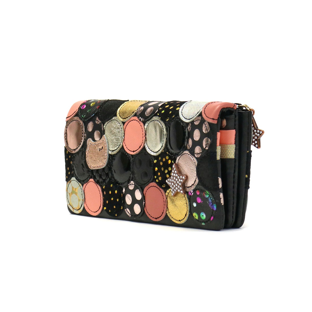 ツモリチサト 財布 tsumori chisato CARRY 新マルチドット 長財布 レディース 小銭入れあり 本革 57092