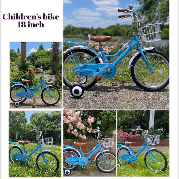 子供用　自転車　18インチ　補助輪あり Qoo10] ARCHNESS 子供自転車 補助輪 カゴ 子ども キッズ
