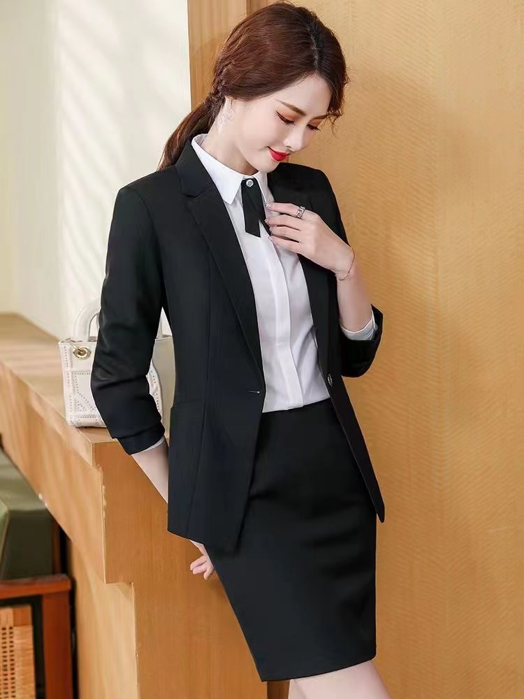 プロフェッショナルベストスーツフェミニンジュエリー美容師作業服秋服ホテルフロント3点セット プロフェッショナルベストスーツフェミニンジュエリー美容師作業服秋服ホテルフロント3点セット